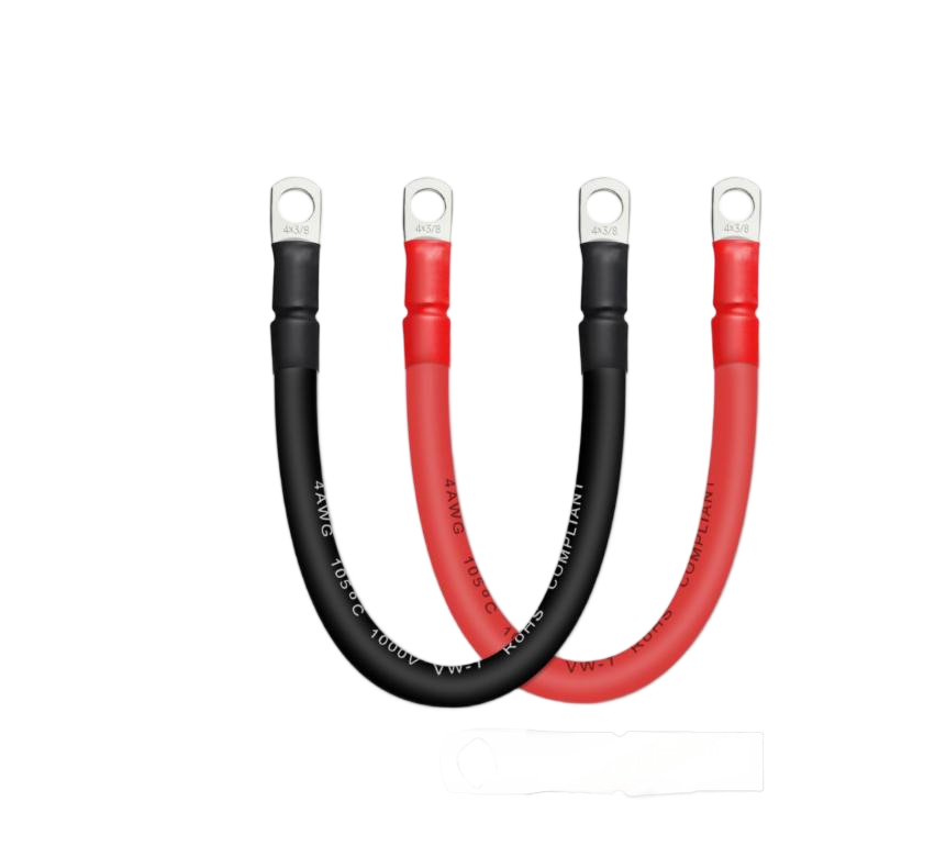 4AWG 20 Square Car Battery Jumper Cable for Cars, RVs, and Boats