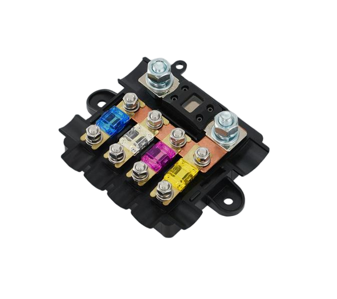 Five way fuse holder box for modified cars